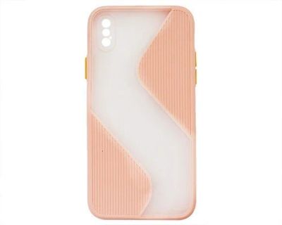 Лот: 20890943. Фото: 1. Чехол iPhone X/XS ZigZag (персик... Чехлы, бамперы