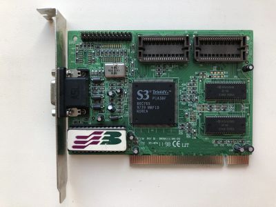Лот: 25190196. Фото: 1. PCI 1Mb S3Trio64V+ S3-4SA (BNX9111-98-23... Видеокарты