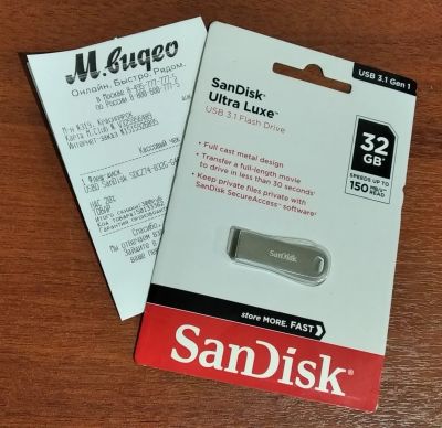 Лот: 16737286. Фото: 1. USB 3.1 Флеш-диск SanDisk 32GB... USB-флеш карты