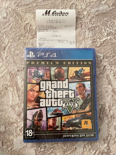Лот: 18329888. Фото: 1. GTA 5 premium edition PS4 PS5... Игры для консолей