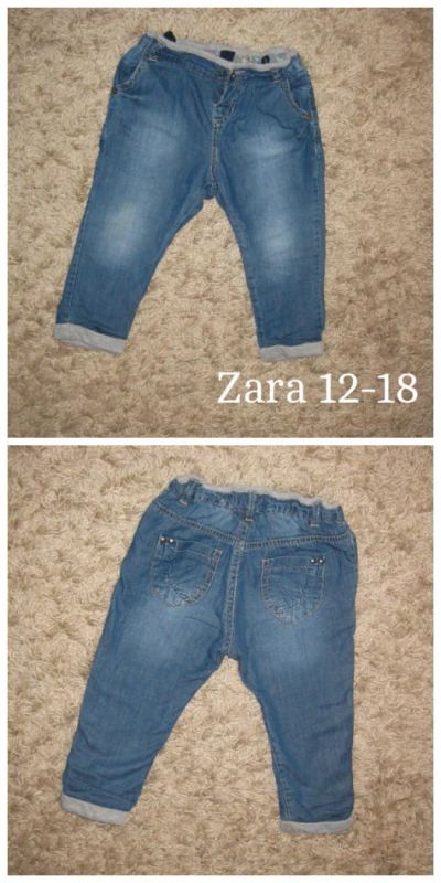 Лот: 4977596. Фото: 1. Джинсы zara 12-18. Брюки, шорты, джинсы