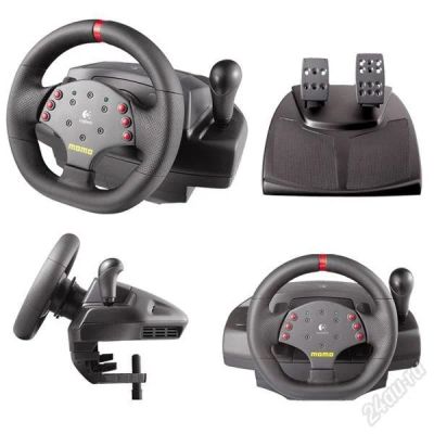 Лот: 2930434. Фото: 1. Logitech MOMO Racing Force Feedback... Рули, джойстики