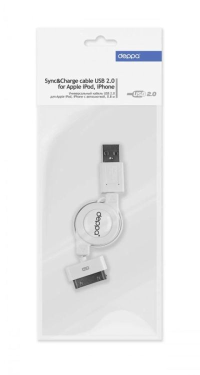 Лот: 4754058. Фото: 1. USB 2.0 Data Cable Apple Deppa... Дата-кабели, переходники