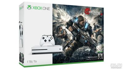 Лот: 8939747. Фото: 1. Xbox One S 1ТБ + GEARS OF WAR... Игровые приставки, консоли