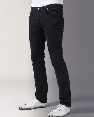 Лот: 6075175. Фото: 1. Черные джинсы H&M slim fit eur... Брюки, джинсы, шорты