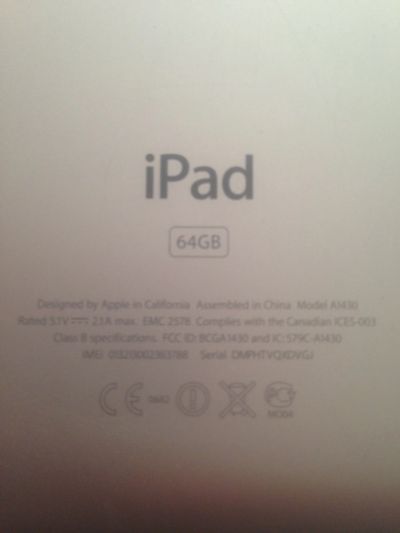Лот: 17540670. Фото: 1. Планшет iPad 3. Планшеты