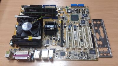 Лот: 18848720. Фото: 1. Комплект: плата ASUS 478 P4C800... Комплекты запчастей