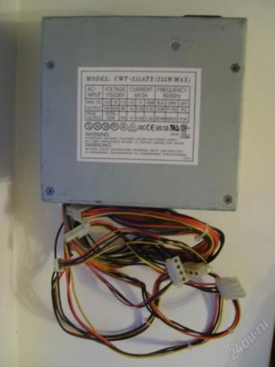 Лот: 123531. Фото: 1. Блок питания ATX 235W. Корпуса, блоки питания