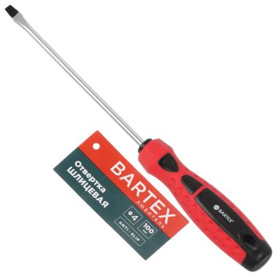 Лот: 24090818. Фото: 1. Отвертка плоская, Bartex, SL4... Ручной инструмент