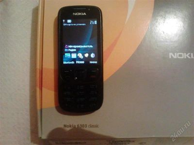 Лот: 1244811. Фото: 1. Nokia 6303 black. Кнопочные мобильные телефоны