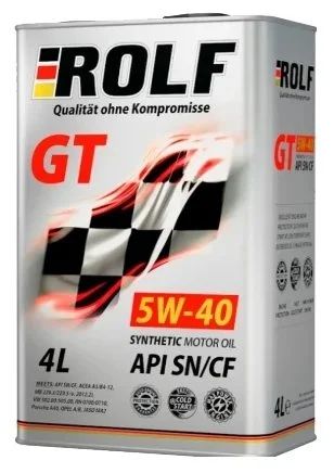 Лот: 16675059. Фото: 1. Масло ROLF GT 5W-40, API SN/CF... Масла, жидкости