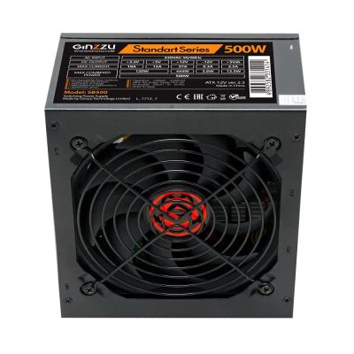 Лот: 24947219. Фото: 1. Блок питания 500Вт Ginzzu SB500... Корпуса, блоки питания