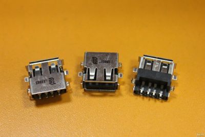 Лот: 17453681. Фото: 1. Разъем USB US-200, черный USB2... Разъёмы