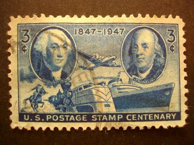 Лот: 6724614. Фото: 1. США 1947г 3цента. Марки