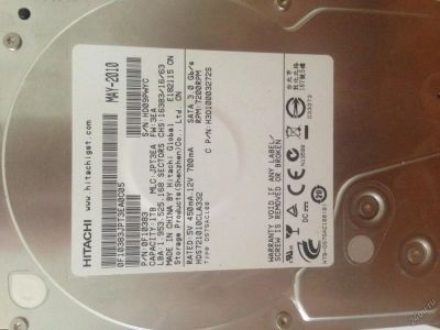 Лот: 5829119. Фото: 1. HDD Hitachi 1TB sata 3 (на 100... Жёсткие диски