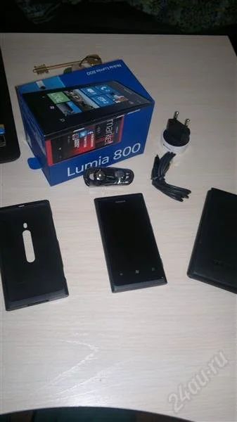 Лот: 2318449. Фото: 1. nokia lumia 800 черный состояние... Смартфоны