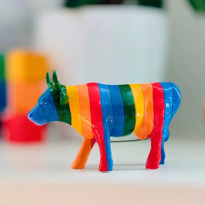 Лот: 25209457. Фото: 1. Коллекционная корова CowParade... Фигурки, статуэтки