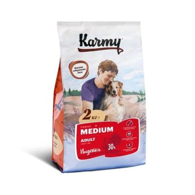 Лот: 13233007. Фото: 1. Корм для собак Karmy Medium Adult... Корма