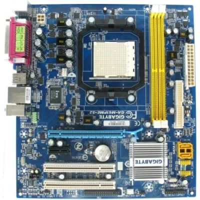 Лот: 13924247. Фото: 1. Мат. плата Gigabyte GA-M61PME-S2... Материнские платы