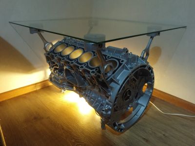 Лот: 16876959. Фото: 1. Стол из двигателя V12 Mercedes-Benz. Журнальные столики