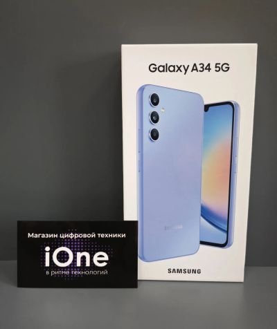 Лот: 22352905. Фото: 1. Samsung Galaxy A34 6/128Gb Лавандовый... Смартфоны