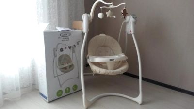 Лот: 5495088. Фото: 1. детская электронная качеля Graco. Ходунки, прыгунки, качели