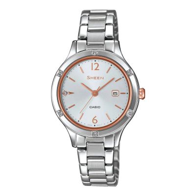 Лот: 23832870. Фото: 1. Женские часы CASIO Sheen SHE-4533D-7AUER. Оригинальные наручные часы