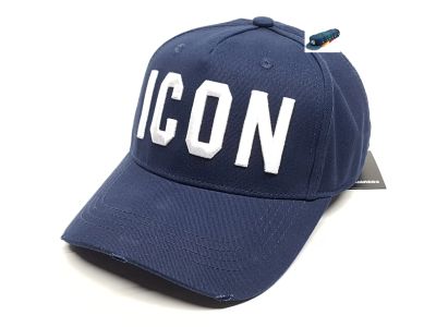 Лот: 18748321. Фото: 1. Бейсболка Dsquared Icon (т.синий... Головные уборы