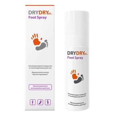 Лот: 25703929. Фото: 1. Dry Dry Де Фут Спрей для ног от... Лекарства