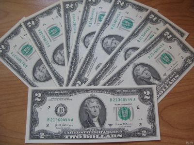 Лот: 9015010. Фото: 1. Банкнота 2 доллара США 2017 года... Америка