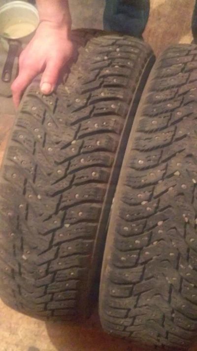 Лот: 10675431. Фото: 1. Nokian Hakka8 R14 шипы. Шины