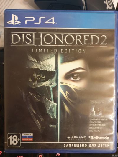 Лот: 14905649. Фото: 1. Dishonored 2, русская озвучка... Игры для консолей