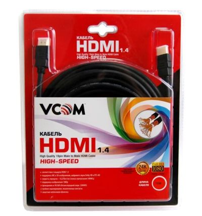 Лот: 3675375. Фото: 1. Кабель VCOM HDMI ver.1.4, 1080P... Шлейфы, кабели, переходники