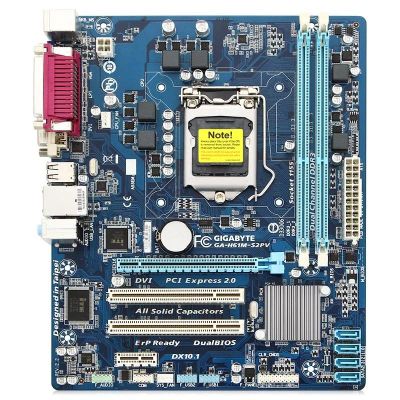 Лот: 17011261. Фото: 1. Материнская плата Gigabyte GA-H61M-S2PV. Материнские платы