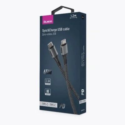 Лот: 22142296. Фото: 1. Кабель PD, USB2.0, Type-C - Type-C... Дата-кабели, переходники