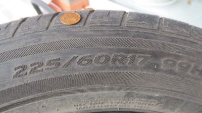 Лот: 10485651. Фото: 1. Шины летние Hankook 225/60/17... Шины