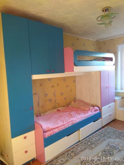 Лот: 11972536. Фото: 1. Детская двухярусная кровать. Комплекты детской мебели