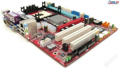 Лот: 81484. Фото: 1. m/b msi pm8m-v(s478) + cpu 2.4ghz... Материнские платы
