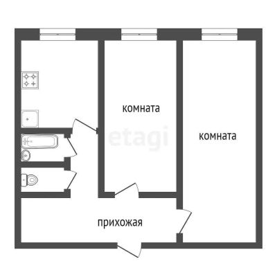 Лот: 25290859. Фото: 1. 2-комн. квартира , Красноярск... Квартиры, студии