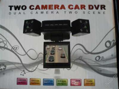 Лот: 1644133. Фото: 1. Видео-регистратор Two Camera Car... Видеорегистраторы,  радар-детекторы, системы парковки