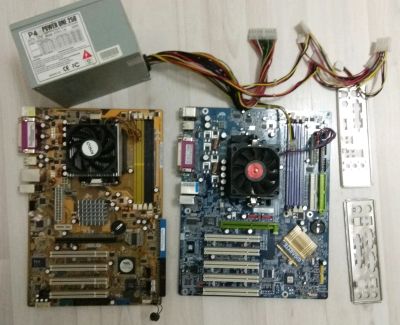 Лот: 11365948. Фото: 1. Материнки Asus и Gigabyte. Материнские платы