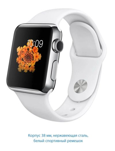 Лот: 5492590. Фото: 1. Apple Watch 38 мм, нержавеющая... Смарт-часы, фитнес-браслеты, аксессуары