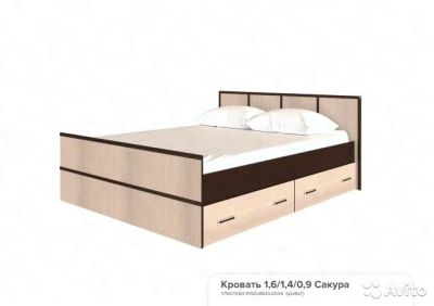Лот: 10962161. Фото: 1. Кровать 1600 Сакура (без матраца... Кровати