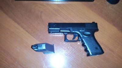 Лот: 10871772. Фото: 1. пистолет пневмотический 9мм Glock... Пневматическое оружие