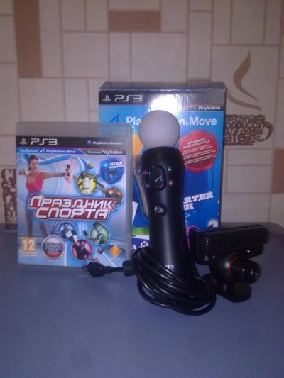 Лот: 3934782. Фото: 1. PlayStation Move + праздник спорта... Запчасти для игровых приставок, консолей