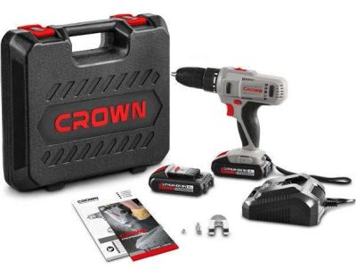 Лот: 20211390. Фото: 1. Дрель аккумуляторная CROWN CT21056LНВМС... Электроинструмент