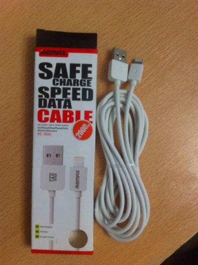 Лот: 6822335. Фото: 1. USB дата кабель Lightning Remax... Дата-кабели, переходники