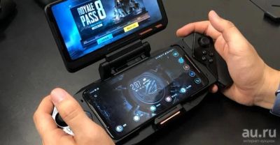 Лот: 15643542. Фото: 1. ASUS rog phone II с геймпадом... Дисплеи, дисплейные модули, тачскрины