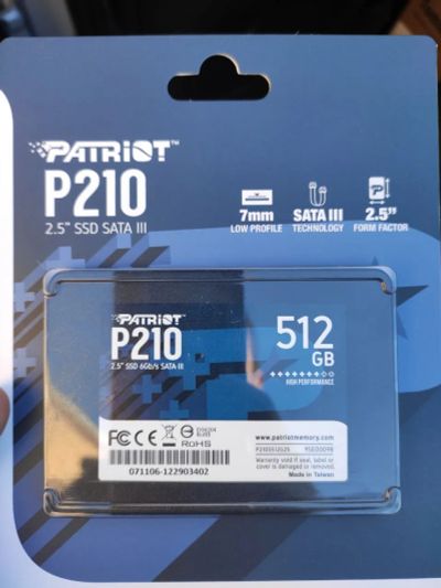 Лот: 19430278. Фото: 1. Ssd диск 512 gb Patriot Memory... SSD-накопители