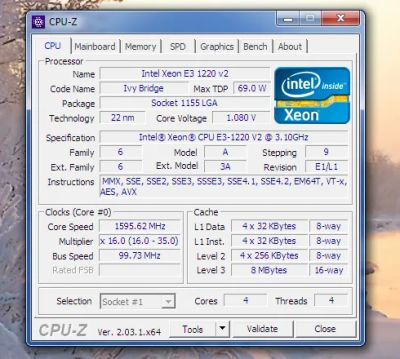Лот: 19910595. Фото: 1. Xeon E3-1220 v2 LGA1155. Процессоры